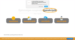 Desktop Screenshot of gyermekcipo.eu